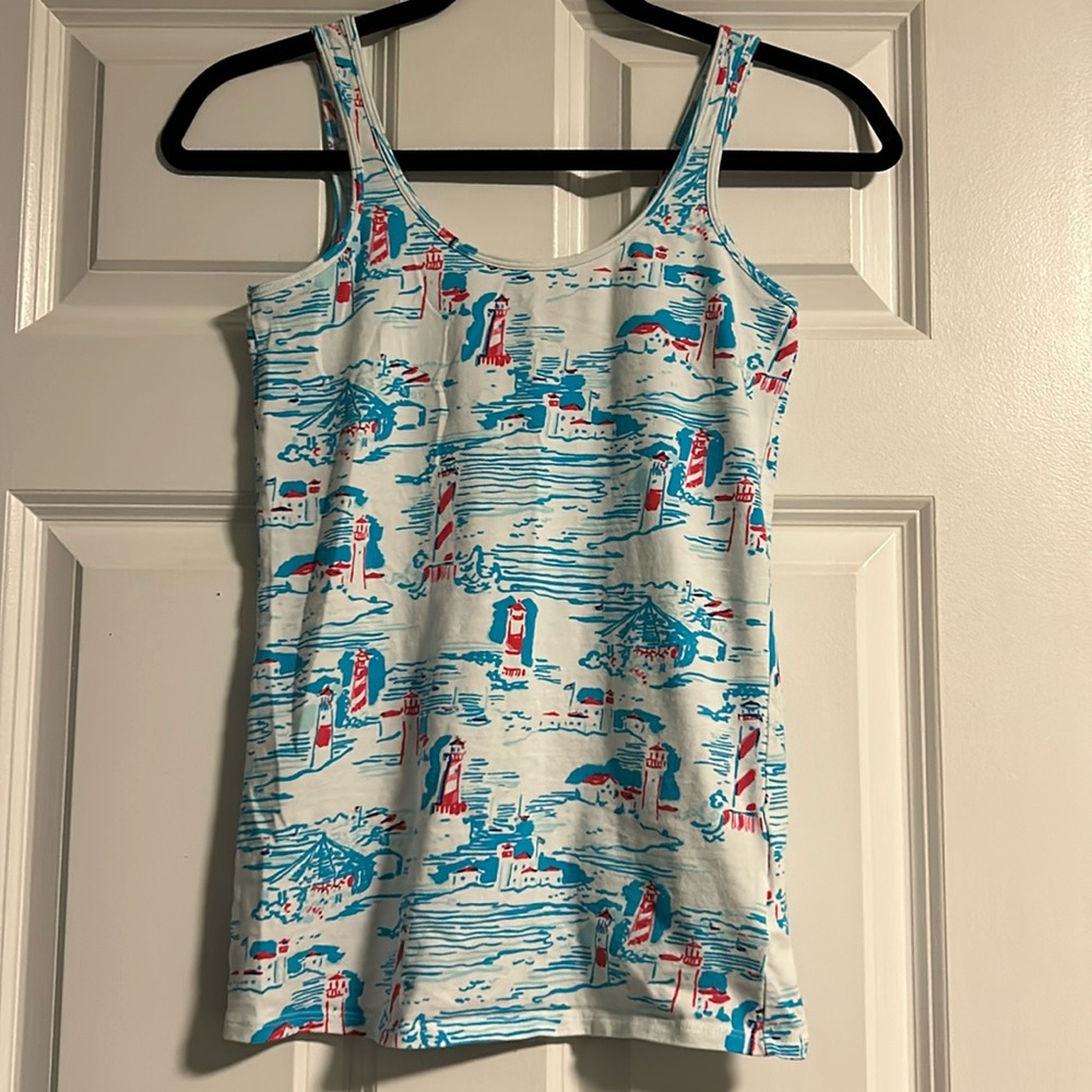 Lilly Pulitzer Watch Out Lighthouse Tank Top- XS